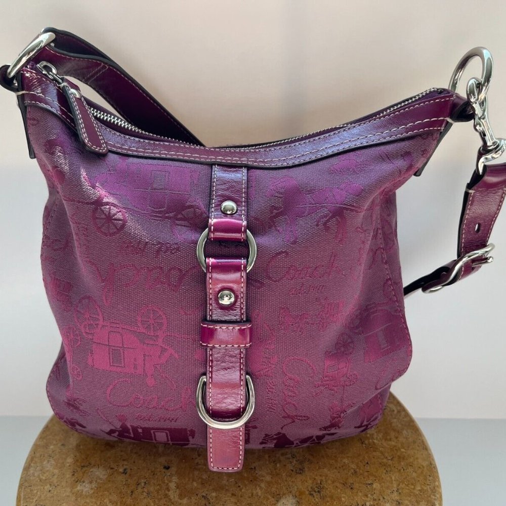 COACH TRADEMARK LOGO RARE Coach Chelsea EXC Coach Horse & Carriage LOGO VINTAGE